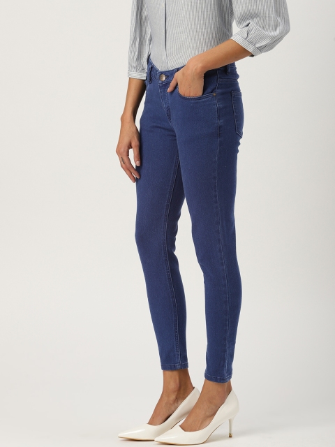 

Ms.Taken Women Blue Skinny Fit Mid-Rise Clean Look Stretchable Jeans