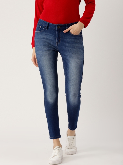 

Ms.Taken Women Blue Skinny Fit Mid-Rise Clean Look Stretchable Jeans