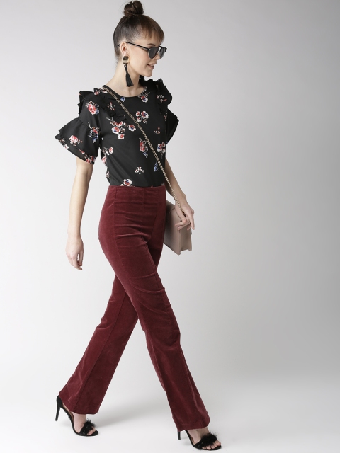 

Popnetic Women Black & White Printed Top