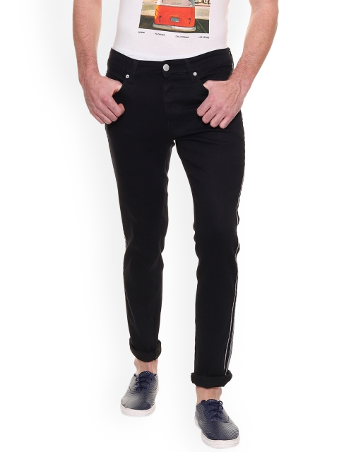 

People Men Navy Blue Slim Fit Mid-Rise Clean Look Stretchable Jeans