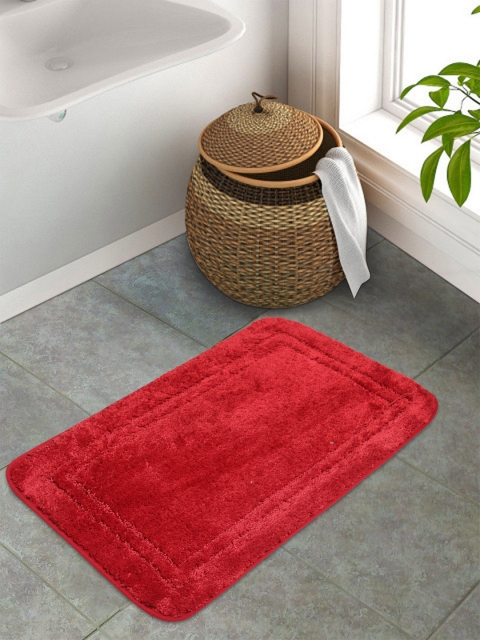 

Portico New York Red Solid Rectangular Anti-Skid Floor Mat