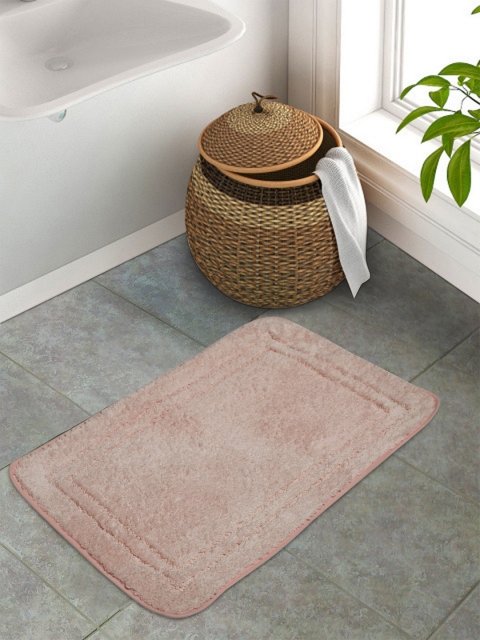 

Portico New York Pink Solid Rectangular Anti-Skid Floor Mat