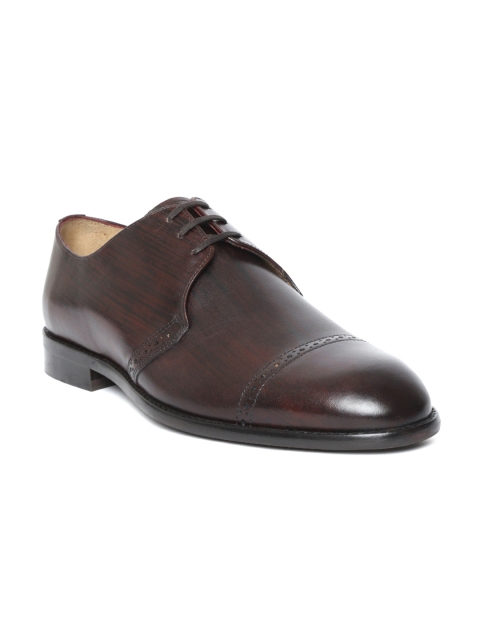 

Louis Philippe Men Coffee Brown Leather Formal Derbys