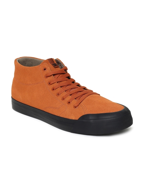 

DC Men Tan Brown EVAN HI ZERO Suede Sneakers