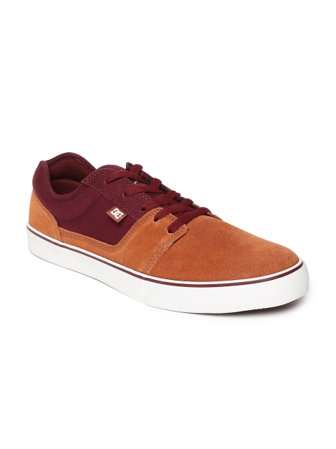 

DC Men Tan Brown & Burgundy TONIK M Suede Sneakers