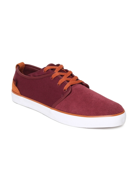 

DC Men Burgundy STUDIO 2 Suede Sneakers