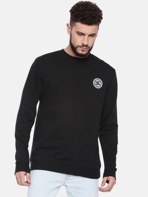 

DC Men Black Solid Sweatshirt