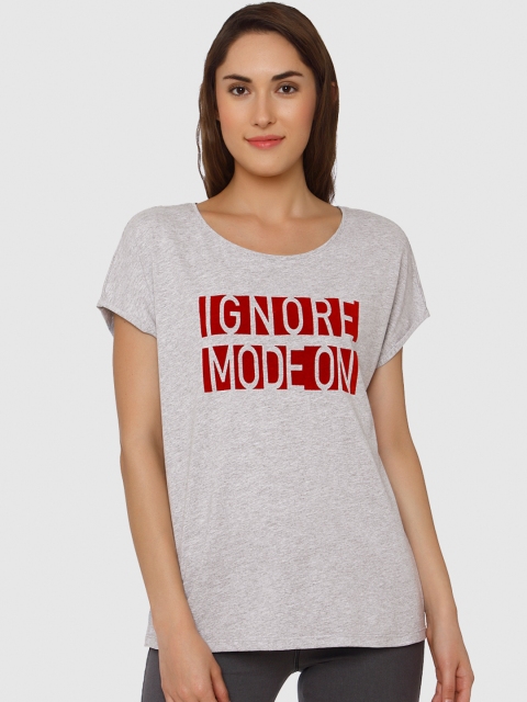 

Vero Moda Women Grey Printed Top