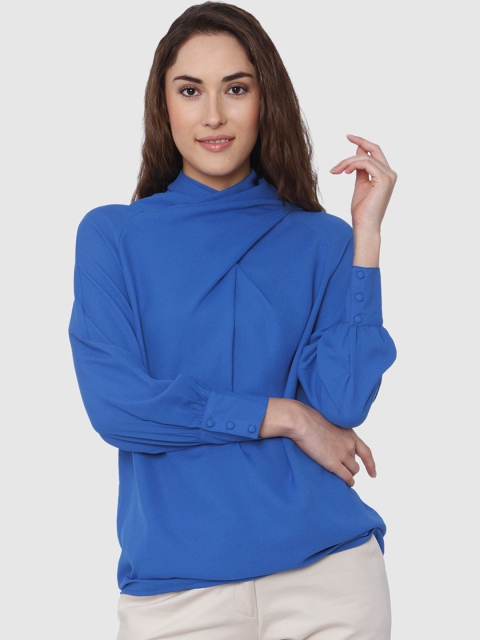 

Vero Moda Women Blue Solid Top