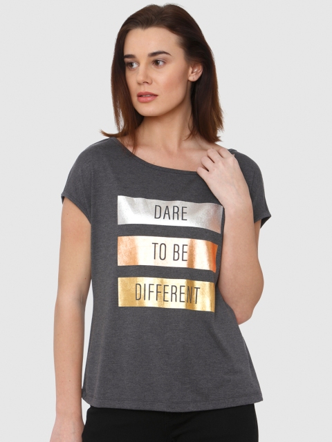 

Vero Moda Women Grey Printed Top