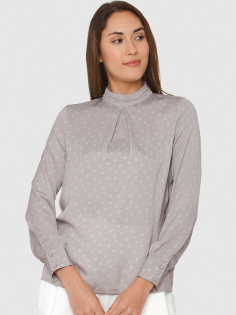 

Vero Moda Women Grey Printed Top