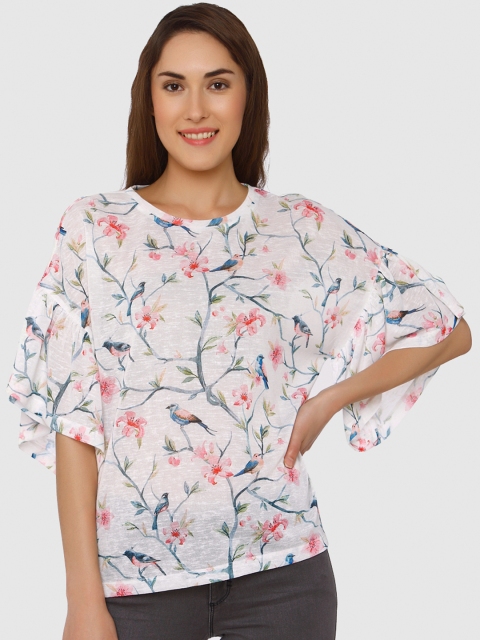 

Vero Moda Women White Printed Top