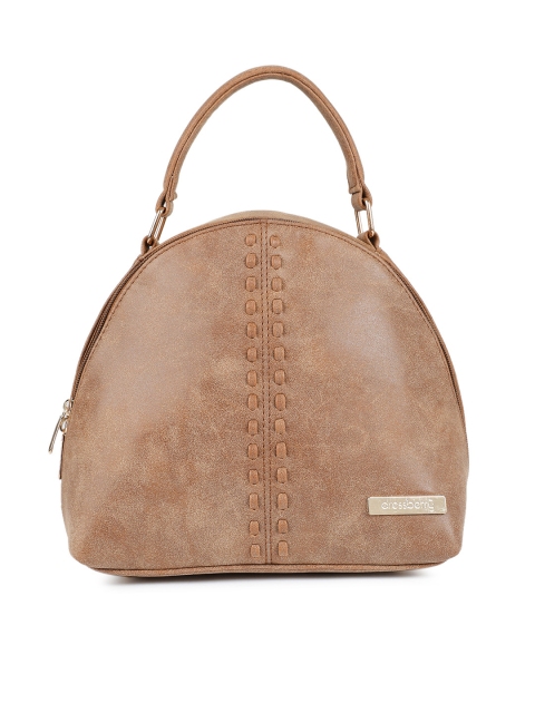 

DressBerry Women Tan Brown Solid Backpack