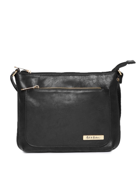 

Mast & Harbour Black Solid Sling Bag