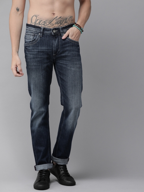 

Roadster Men Blue Regular Fit Mid-Rise Clean Look Stretchable Jeans