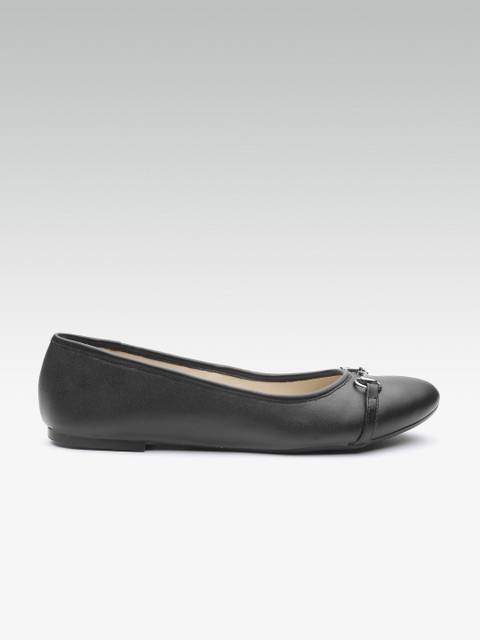 

Carlton London Women Black Solid Ballerinas