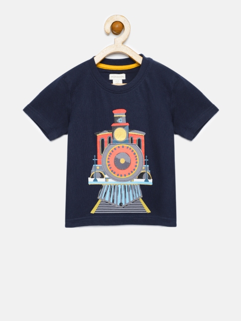 

MONSOON CHILDREN Boys Navy Blue Printed T-shirt