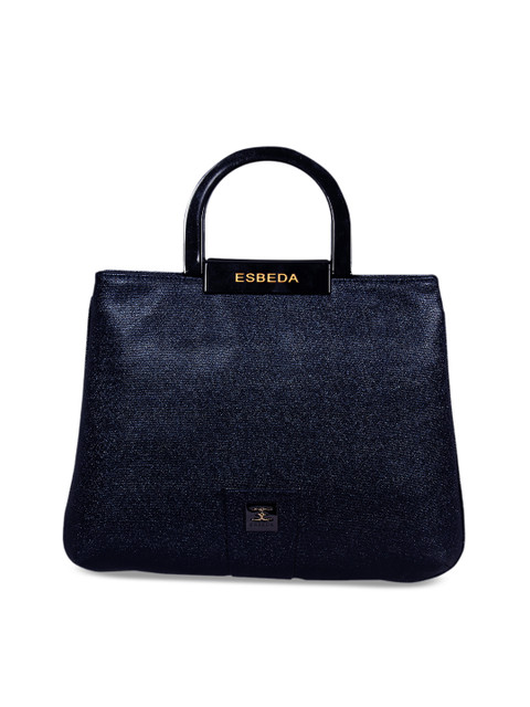 

ESBEDA Navy Blue Solid Handheld Bag