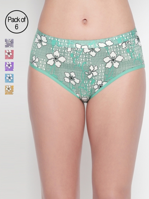 

BODYCARE Women Pack of 6 Briefs 8083-6PCS, Assorted