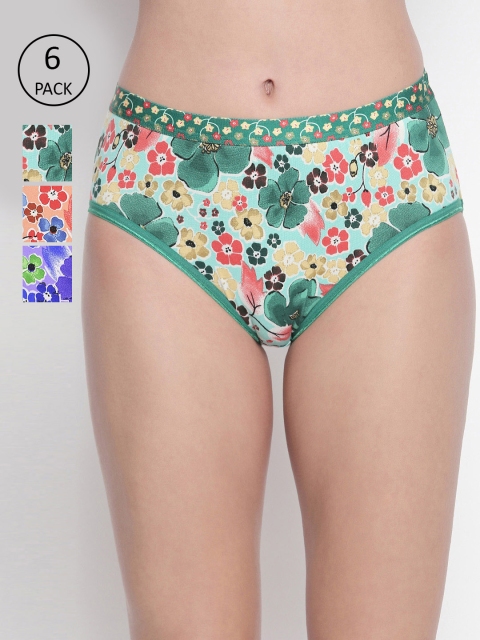 

BODYCARE Pack of 6 Premium Assorted Printed Hipster Briefs