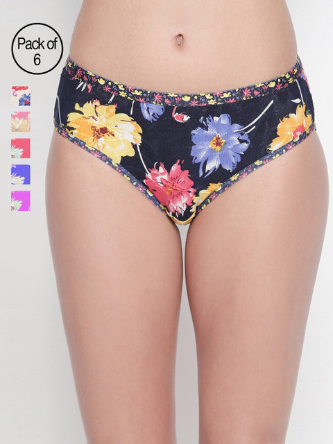 

Bodycare Women Pack of 6 Assorted Hipster Briefs 8040-6PCS
