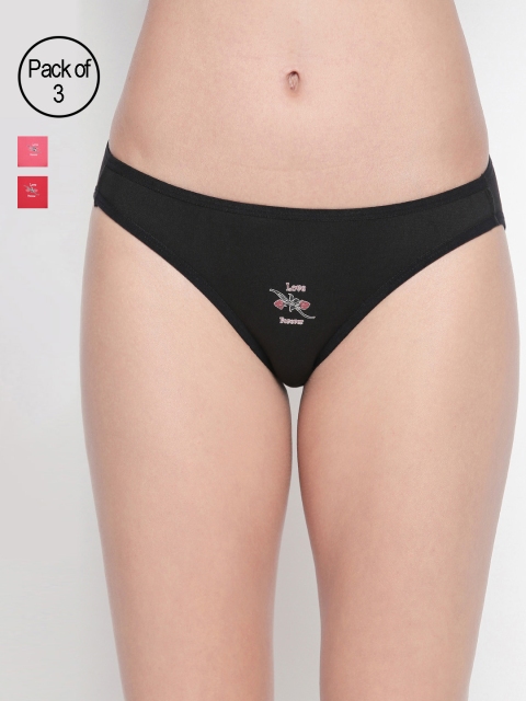 

BODYCARE Pack of 3 Assorted Solid Bikini Briefs 8012-3PCS