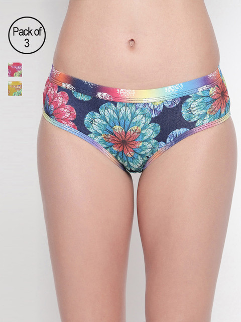 

BODYCARE Pack of 3 Assorted Printed Hipster Briefs 8024-3PCS