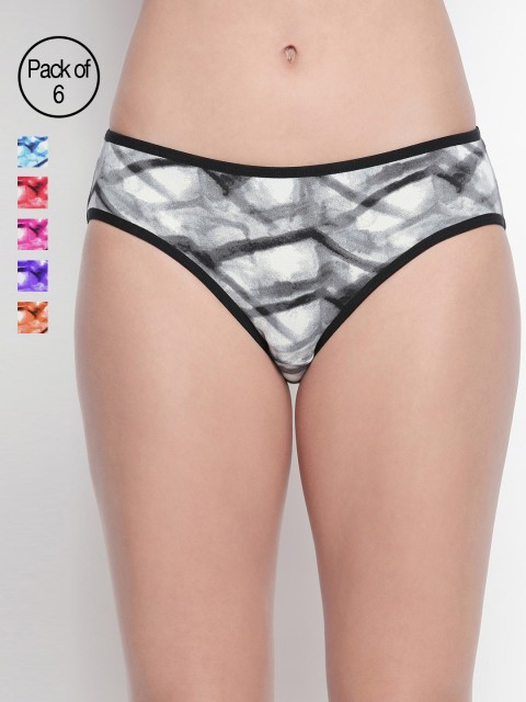 

BODYCARE Pack of 6 Premium Assorted Printed Hipster Briefs