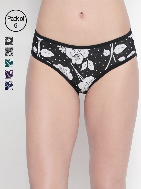 

Bodycare Women Pack of 6 Printed Bikini Briefs 8005-6PCS, Assorted