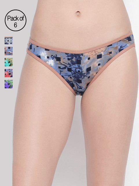 

BODYCARE Pack of 6 Premium Assorted Printed Bikini Briefs