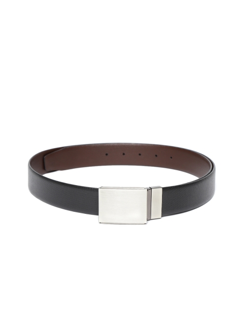 

Lino Perros Men Black & Brown Solid Reversible Belt