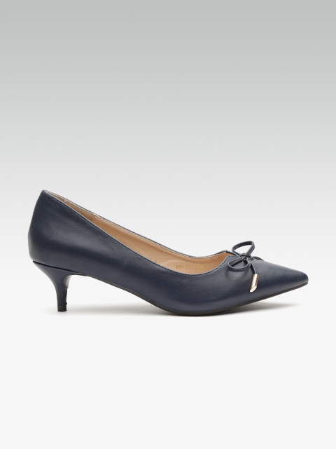 

Carlton London Women Navy Blue Solid Pumps