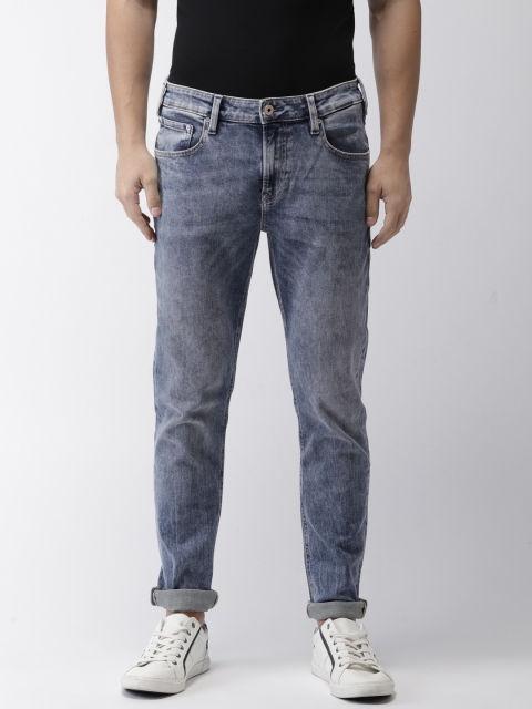 

Scotch & Soda Men Blue Skim Skinny Fit Mid-Rise Clean Look Stretchable Jeans