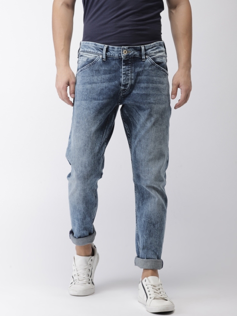 

Scotch & Soda Men Blue Phaidon Slim Fit Mid-Rise Slash Knee Stretchable Jeans