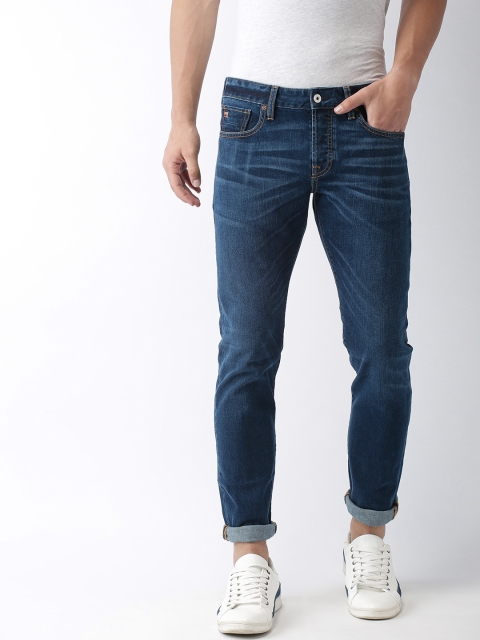 

Scotch & Soda Men Blue Ralston Slim Fit Mid-Rise Clean Look Stretchable Jeans