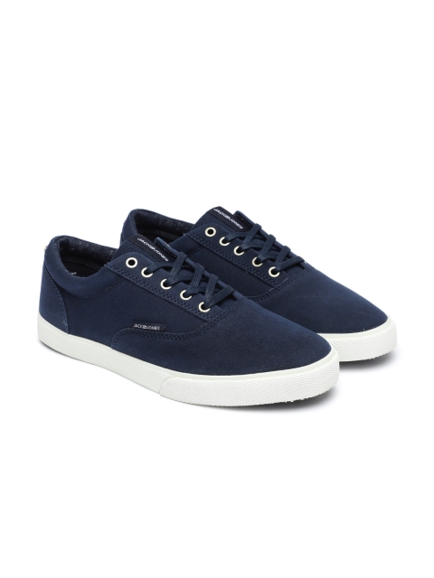 

Jack & Jones Men Navy Blue Solid Sneakers