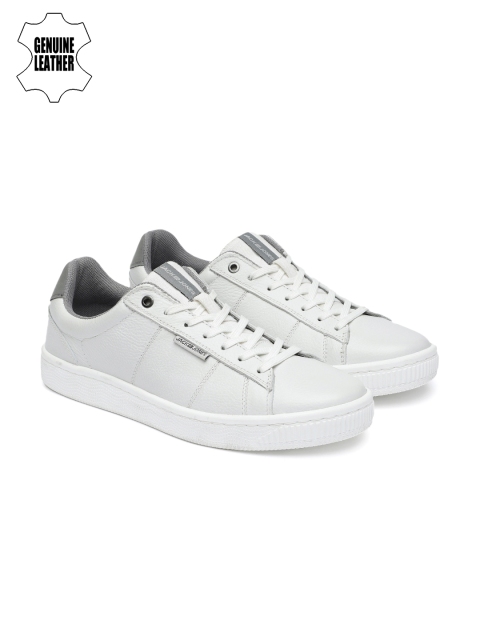 

Jack & Jones Men White Leather Sneakers