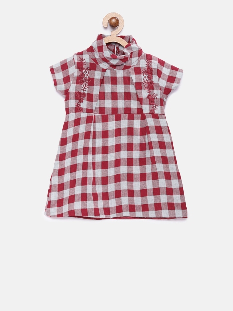 

Fairies Forever Girls Grey Checked A-Line Dress