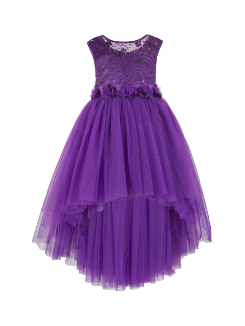 

Toy Balloon kids Girls Purple Embellished Fit and Flare Dress