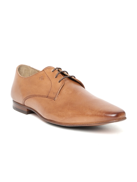 

Arrow Men Tan Brown Solid Leather Formal Derbys