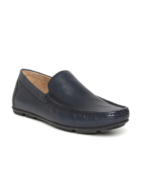 

Arrow Men Navy Blue Leather Loafers
