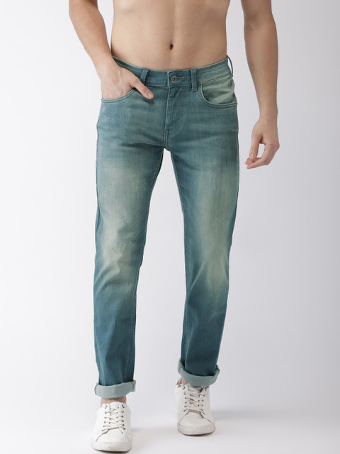 

Flying Machine Men Blue Michael Slim Tapered Fit Mid-Rise Clean Look Stretchable Jeans