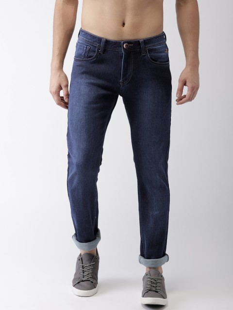 

Flying Machine Men Blue Michael Slim Tapered Fit Mid-Rise Clean Look Stretchable Jeans