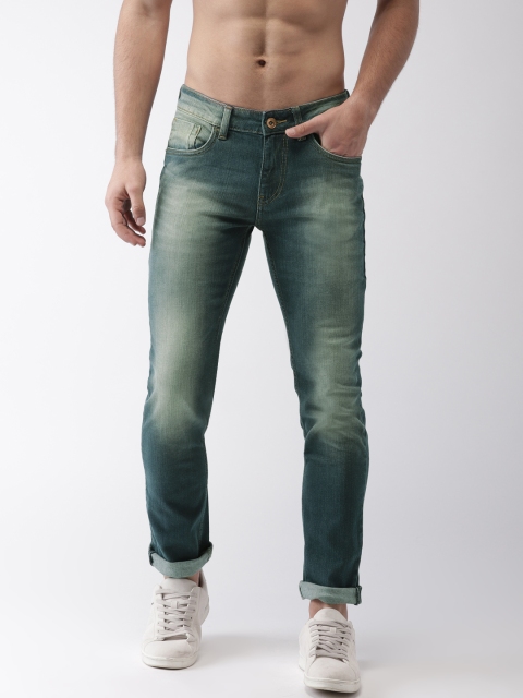 

Flying Machine Men Blue Michael Slim Tapered Fit Mid-Rise Clean Look Stretchable Jeans
