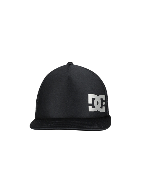 

DC Men Black Solid Snapback Cap