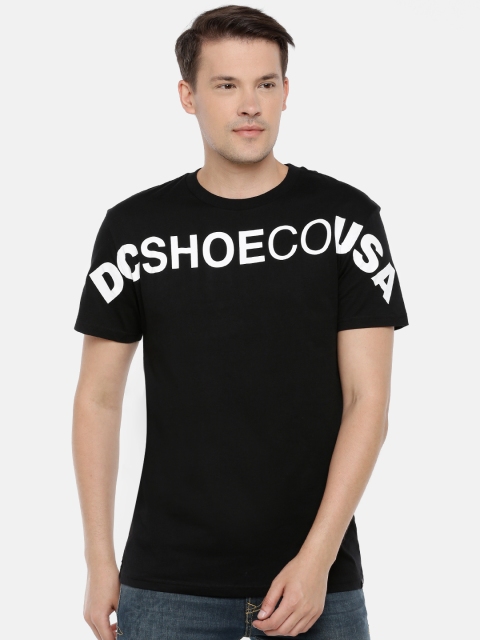 

DC Men Black Printed Round Neck T-shirt