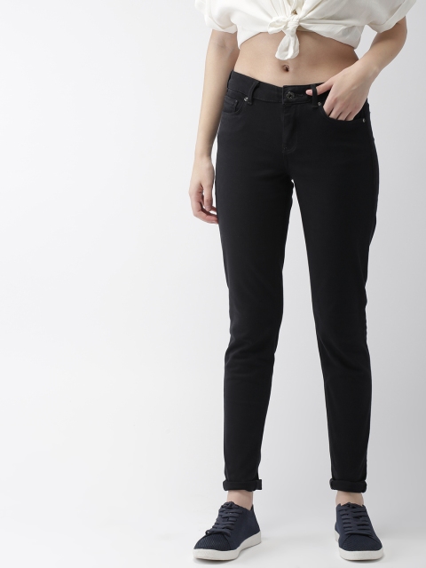 

Scotch & Soda Women Blue Skinny Fit Mid-Rise Clean Look Stretchable Jeans