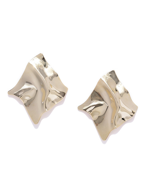

Jewels Galaxy Gold-Plated Handcrafted Contemporary Drop Earrings