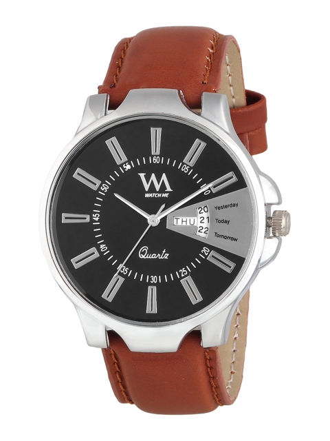 

WM Men Black & Brown Analogue Watch with Wallet GW-003-DDWM-007p1