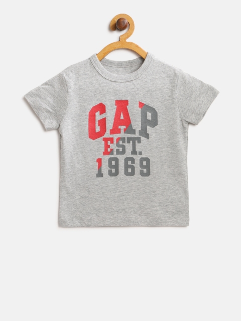 

GAP Boy Short Sleeve Graphic T-shirt, Grey melange